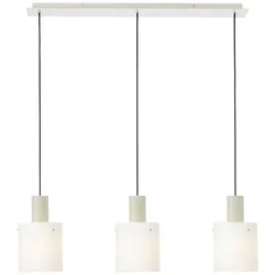 Brilliant Pendelleuchte Sabbia Glas Weiß