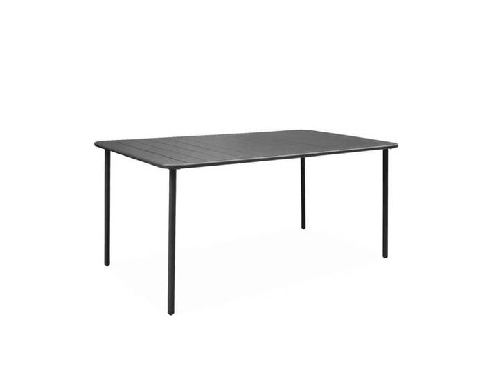 Table de jardin métal 6-8 places. anthracite. Amelia. 160x90xH72.5cm