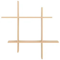 Wandregal in Eichefarben