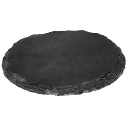 Wiedemann Kerzen Schiefertafel, Schieferplatte, Kerzenteller rund Ø 15 cm
