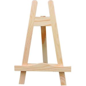 Creativ-Company Staffelei 576220, Tisch-Staffelei, dreibeinig, Höhe gesamt 25 cm, Bildhöhe bis 20 cm