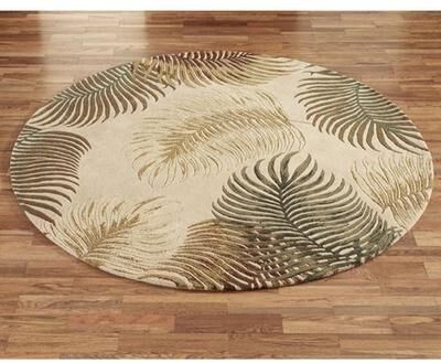 Kas Oriental Rugs Inc / Ds "Fern View Round Rug 7'6"" Round, 7'6"" Round, Natural"
