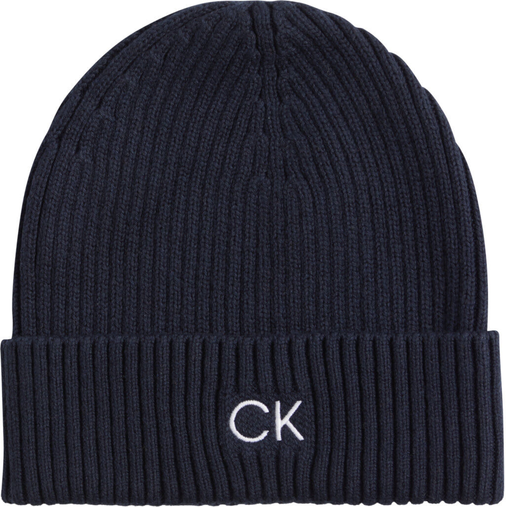Gorro Classic Cotton Rib Calvin Klein Hombre Azul