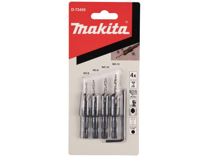 Makita D-73455 Verzinkboor Quad Driver-set