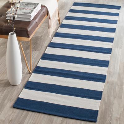 SAFAVIEH Handmade Montauk Caspian Stripe Cotton Flatweave Rug