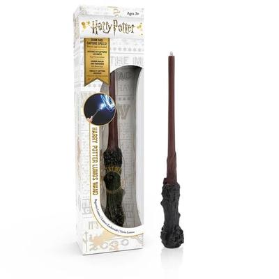 Harry Potter - Zauberstab mit LED-Lumos-Spitze, Handbemalt aus Harz, Inklusive App für Lichtzauber & Duelle, ca. 18 cm, batteriebetrieben