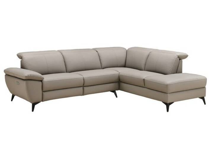 XORA Ecksofa PARIS, taupe, Leder