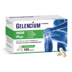 GELENCIUM MSM Plus Kapseln+Vitamin C hochdosiert 120 St