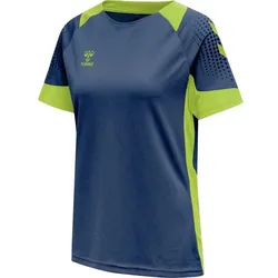 hummel Hmllead Womens S/S Poly Trikot - Damen - dark denim - XS