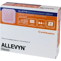 ALLEVYN Schaumverband 7x8 cm haftend 12 St
