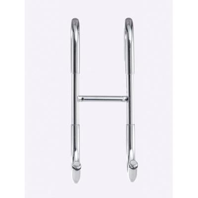 Doppelhaken HEINE HOME, grau (chromfarben), B:4,5cm H:12cm, Metall, Haken