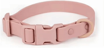 Inspire Picks Waterproof Adjustable Pet Collar With Safety Buckle Rustproof Outdoor Dog & Cat Collar pink m