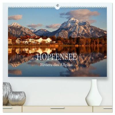 Hopfensee - Riviera des Allgäus (hochwertiger Premium Wandkalender 2027 DIN A2 quer), Kunstdruck in Hochglanz