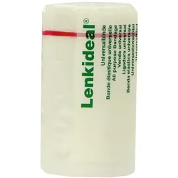 Lohmann & Rauscher Lenkideal Idealbinde, dauerelastisch, mit Verbandklammern, weiß - 1 Stück, einzeln eingesiegelt, Maße: 8 cm x 5 m 1 St
