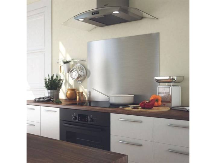 Crédence cuisine fond de hotte Inox - l 60 x H 50 cm