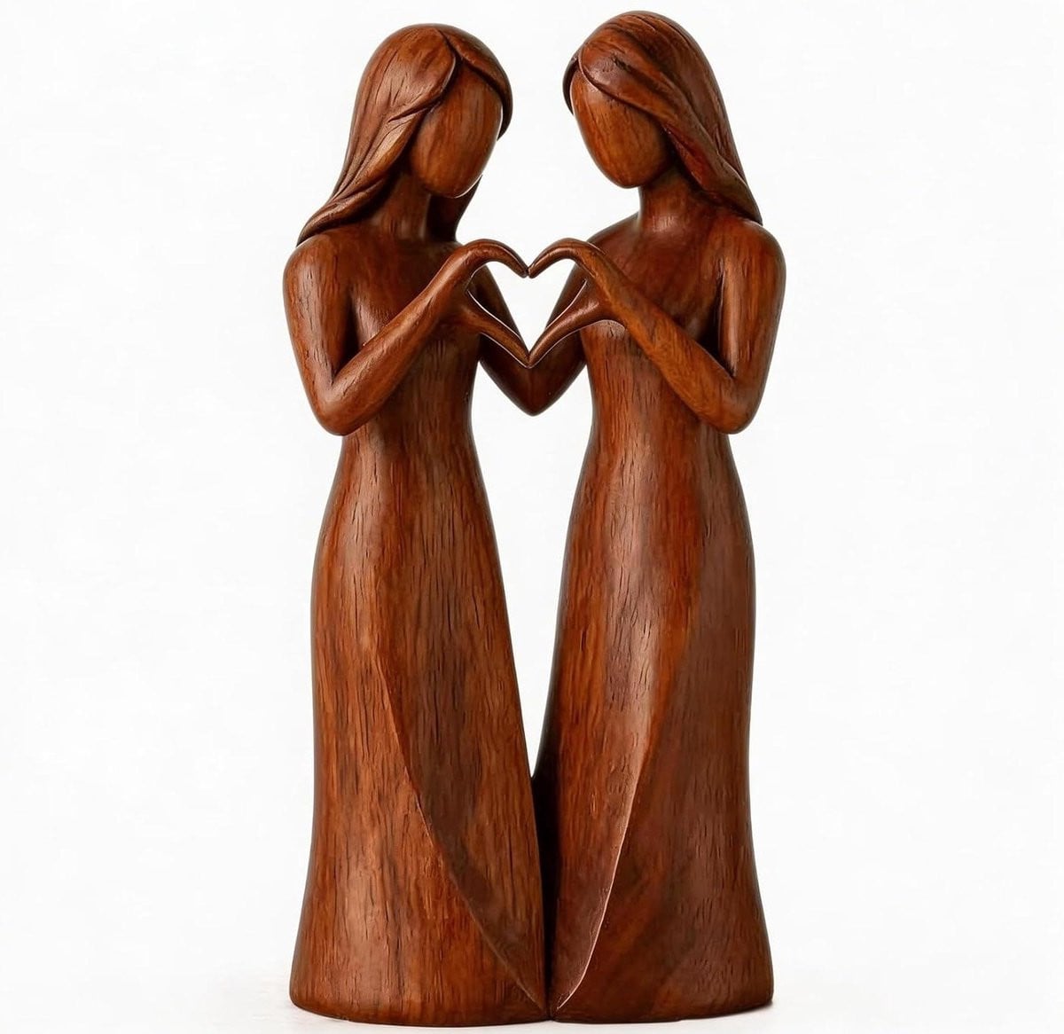 Vriendschap Beeldje Zuster Sculptuur Interieur Decoratie Graanstijl Hoogte: 20 cm