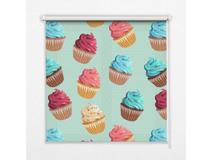 INNENROLLO - Fensterrollo - Rollo - 60x40 cm - Cupcakes