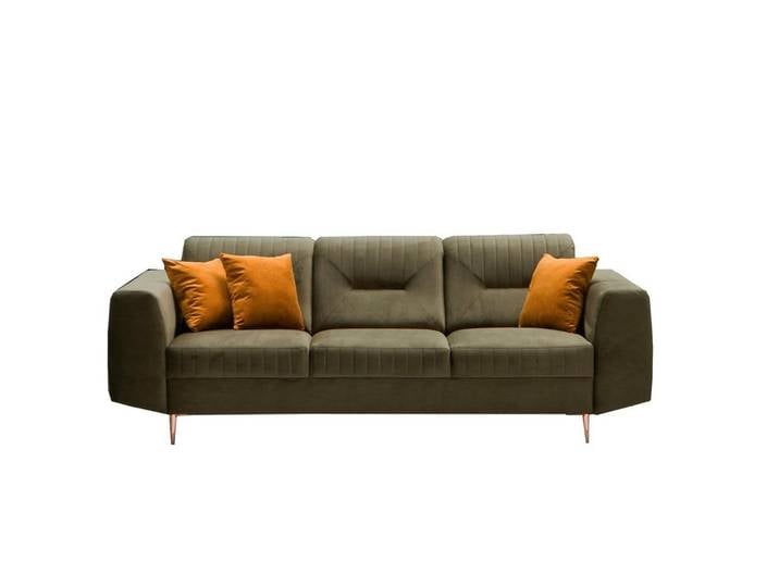 MOEBLO Sofa Treviso, Sofa ohne Schlaffunktion, Modernes Sofa, Kleines Sofa,Sofa im Wohnzimmer Sofa 3-Sitzer, (BxHxT):230x91x85 cm