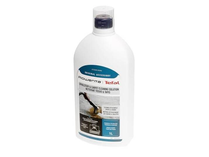 Rowenta Clean It Reinigungslösung für Stoffe und Teppiche XD5310F0 – 1 l, verdünnbare Formel, entfernt tägliche Flecken und hartnäckige Flecken, frischer Duft, für Sofas, Teppiche, Rowenta, Weiß