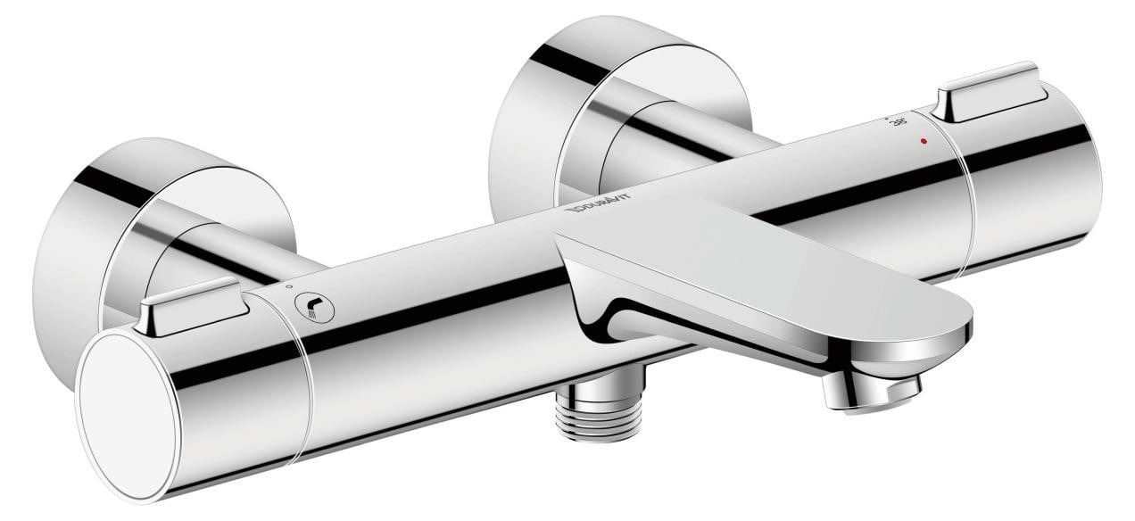 Duravit Badkraan Wave AP Chroom met Afvoer en Omstakelventiel