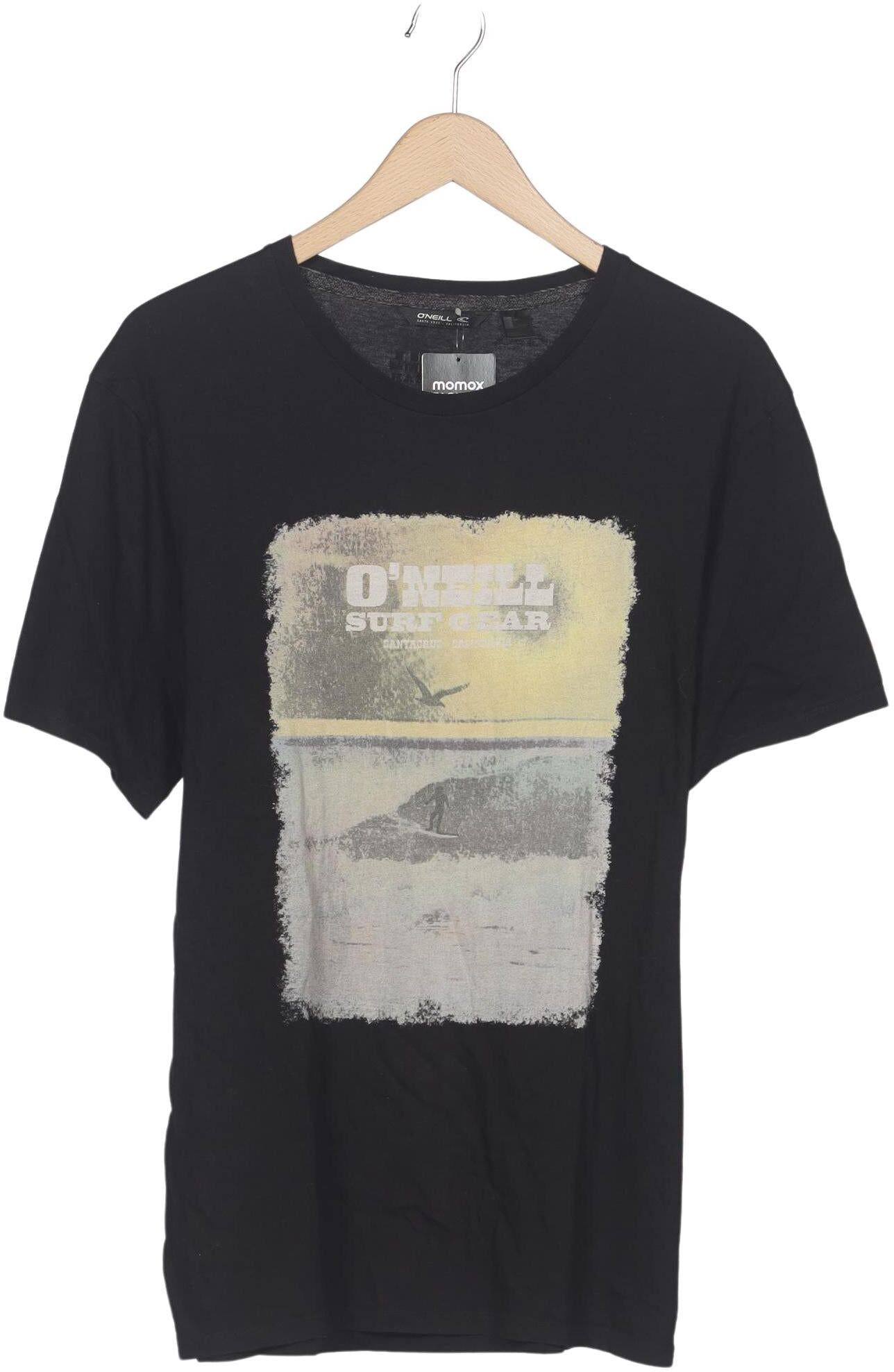 O Neill Herren T-Shirt, Schwarz, Gr. M, Baumwolle - Second Hand