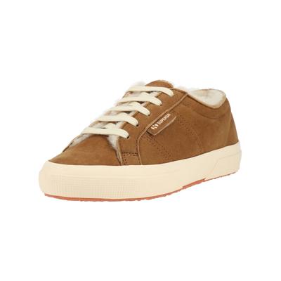 Sneaker SUPERGA "Superga Sneaker Leder", Damen, Gr. 40, braun, Leder, Schuhe Sneaker
