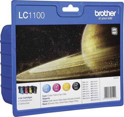 Brother LC1100 Value Pack - 4er-Pack - Schwarz, Gelb, Cyan, Magenta