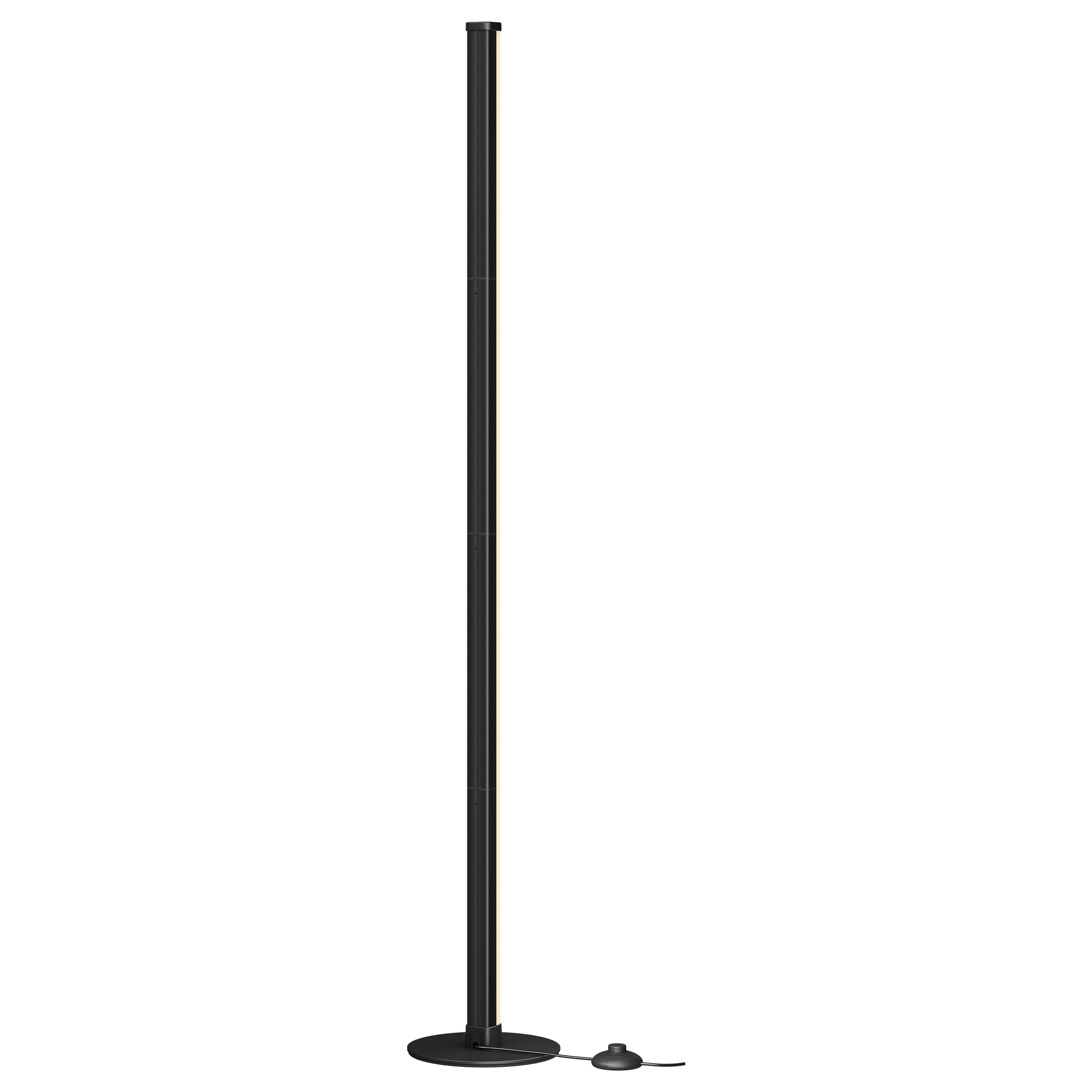 VASAGLE Dimmbare LED-Stehlampe mit warmweißem Licht, 3000 K, 18 x 18 x 139,4 cm, Schwarz LFLB35023BD02