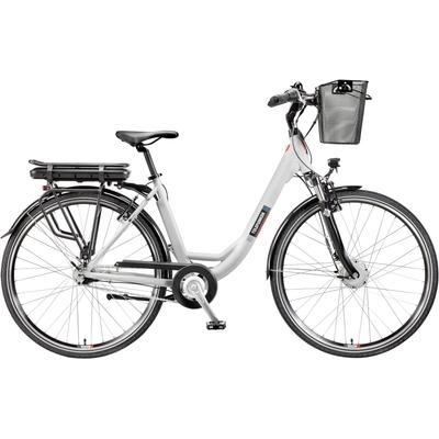 E-Bike TELEFUNKEN "Multitalent RC667" Gr. 49, schwarz (weiß, schwarz), Elektrofahrräder, 49cm, 28 Zoll (71,12cm), Pedelec, Elektrofahrrad, Damen, Herren, innerhalb StVZO, 28 Zoll, Topseller