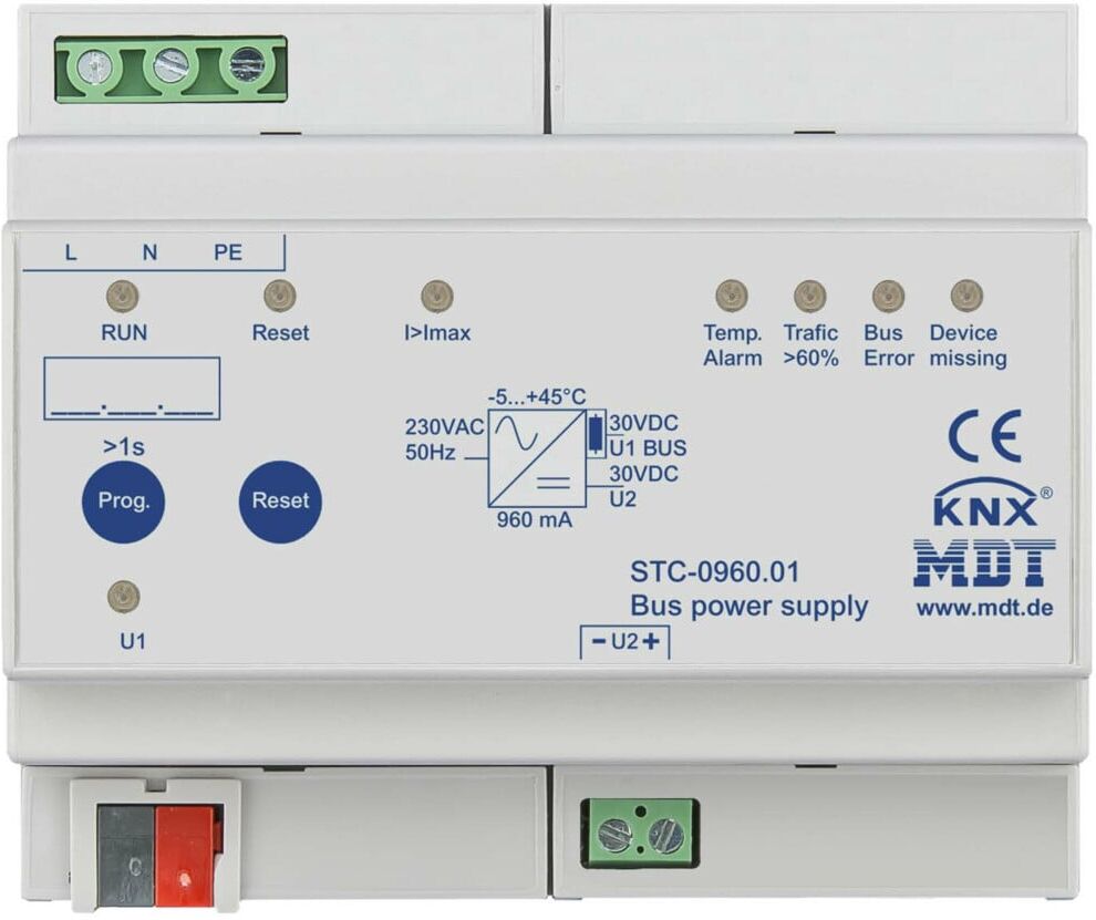 MDT technologies Busspannungsversorgung 6TE, REG, 960mA STC-0960.01)