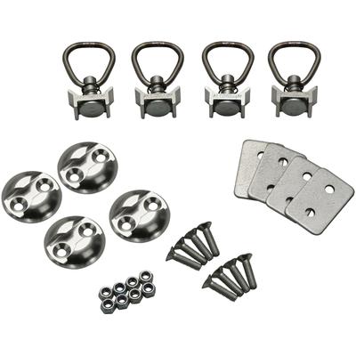 Schrauben-Set STEMA "Zurrset light", silber (silberfarben), Aluminium, Schrauben, Geeignet für Fahrzeuge und Anhänger, ermöglicht Setzen des Zurrpunkts