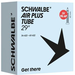 Schwalbe Fahrradschlauch Air Plus SV19L AP 29 Zoll, 40 mm SV-Ventil, für MTB, Reifenbreite 54-65 mm
