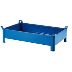 Hardwex Flache Stahlblech-Boxpalette