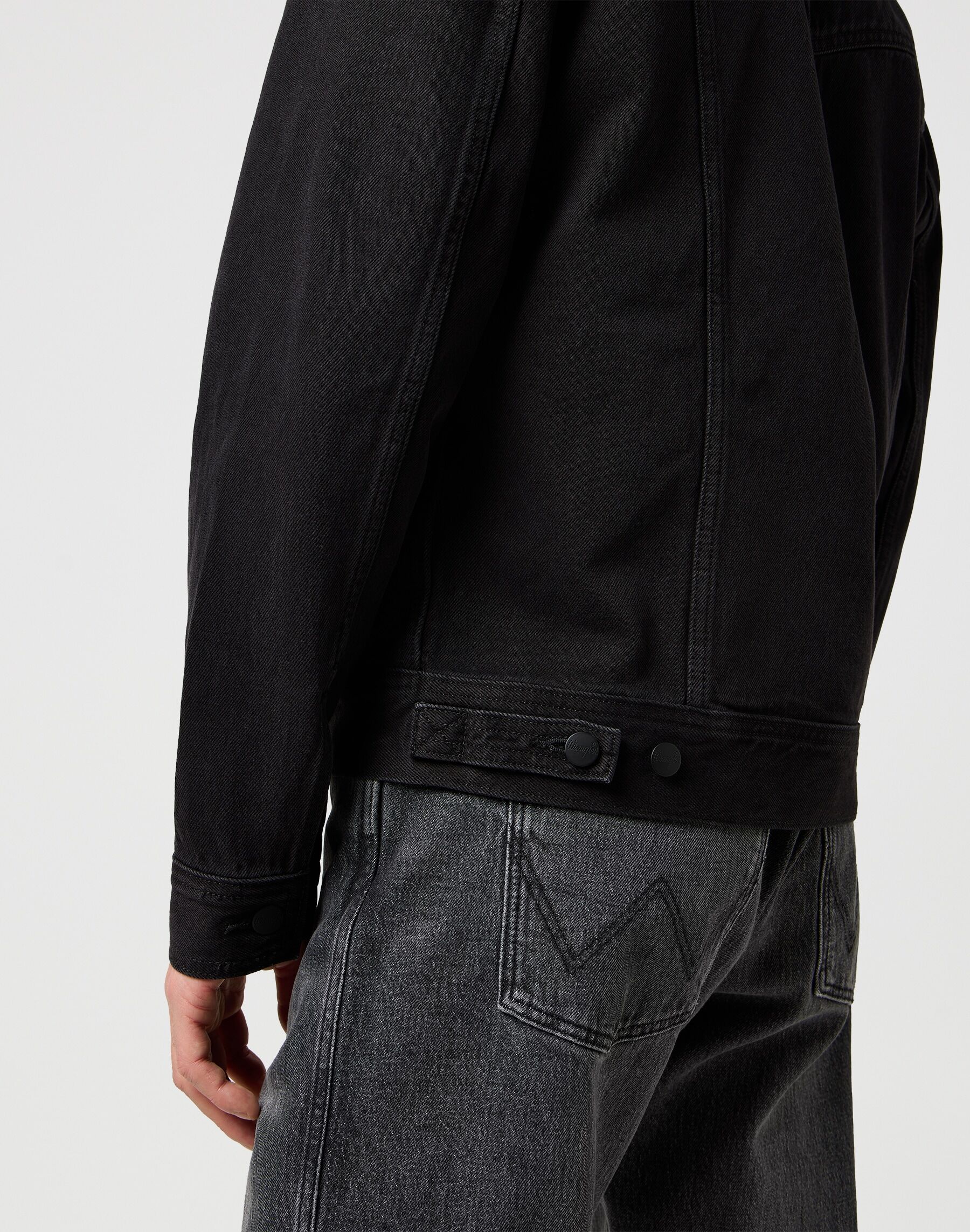 Jeansjacke WRANGLER "WESTERN DENIM JACKET", Herren, Gr. 3XL, schwarz (orion), Denim/Jeans, Obermaterial: 100% Baumwolle, normal, Jacken Jeansjacke