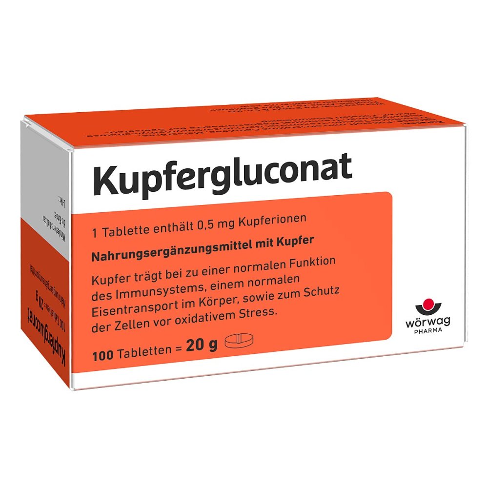 Wörwag Pharma GmbH & Co. KG Kupfergluconat Tabletten 04222499