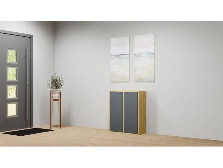 30 cm tiefes Sideboard nach Maß Eiche Natur geölt