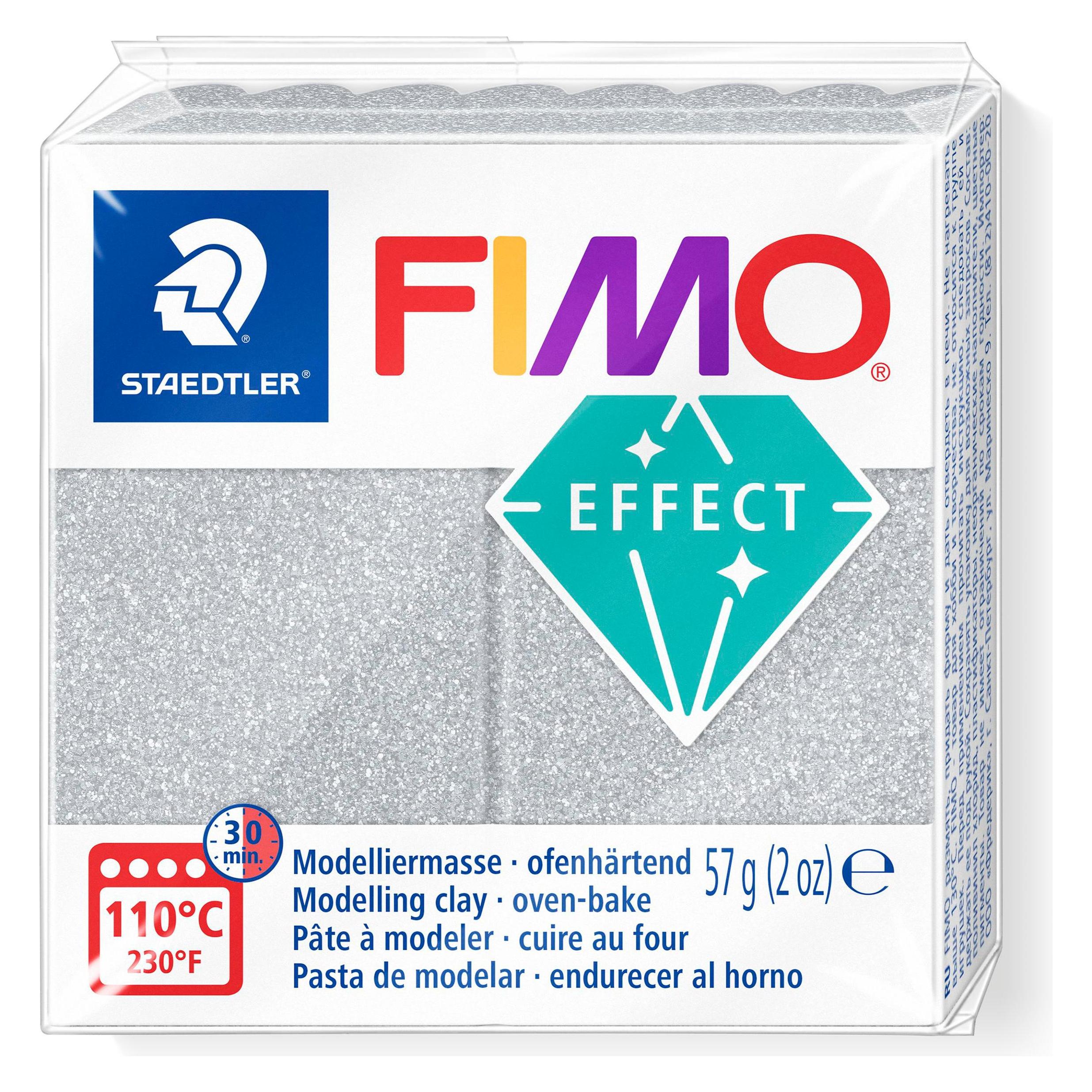 Fimo EFFECT Modelliermasse, silber-metallic, 57 g (8010-81) Mindestbestellmenge: 6 Stück