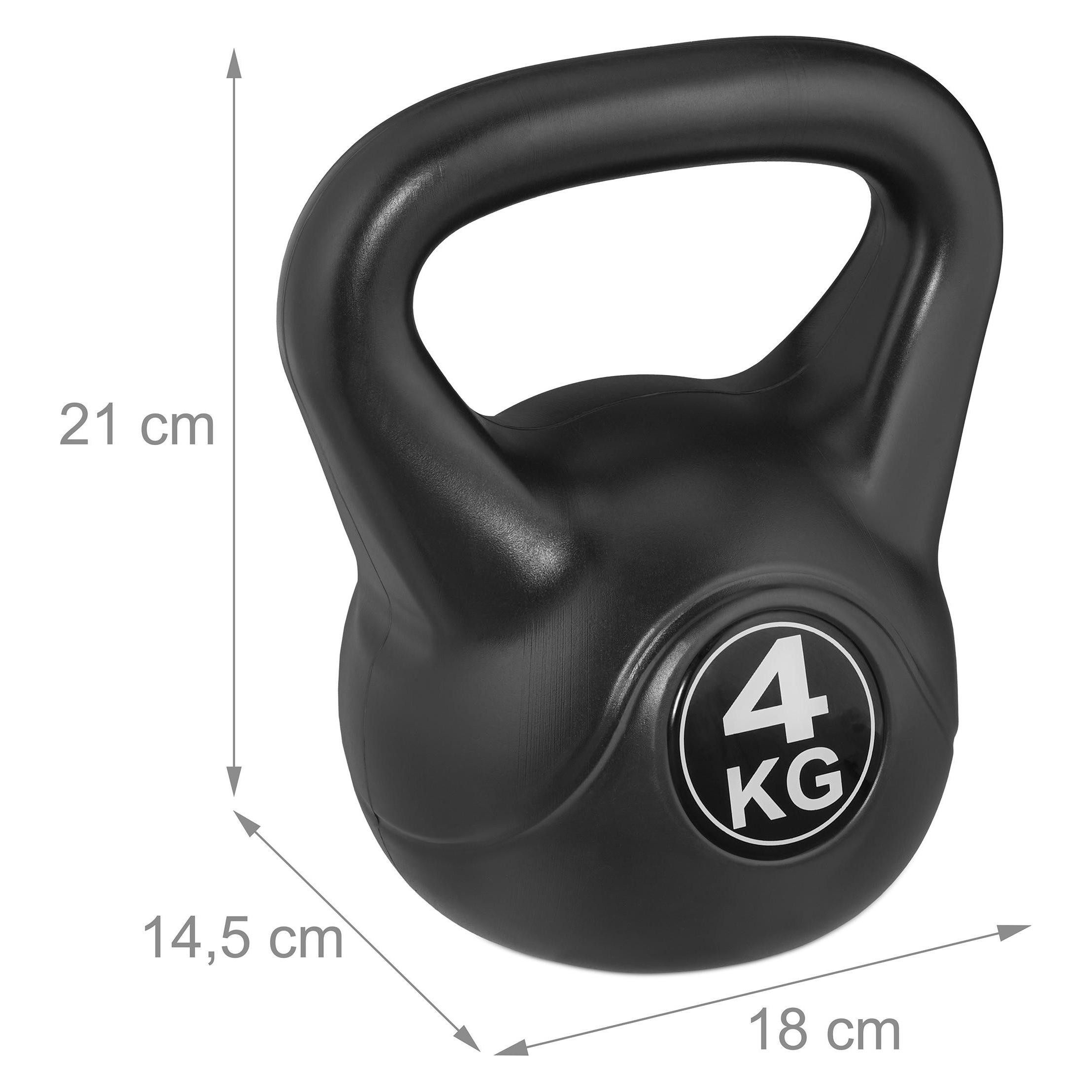 Relaxdays Kettlebell (1 x 4 kg) (4052025887094)
