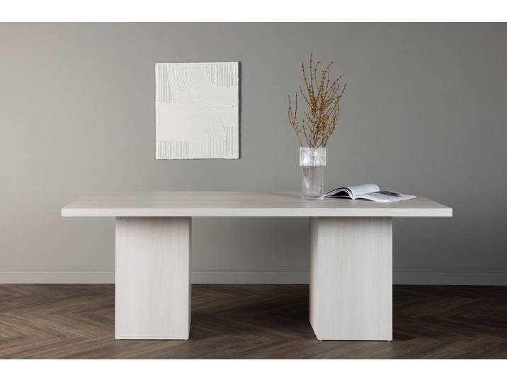 Esstisch Marama - im skandinavischen, klaren und minimalistischen Design - Weiß - Luxusbetten24