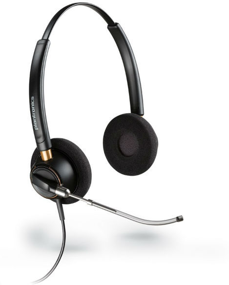 Poly Casque Plantronics Encore Pro HW520 TV Casque filaire robuste avec 2 écouteurs et son large bande