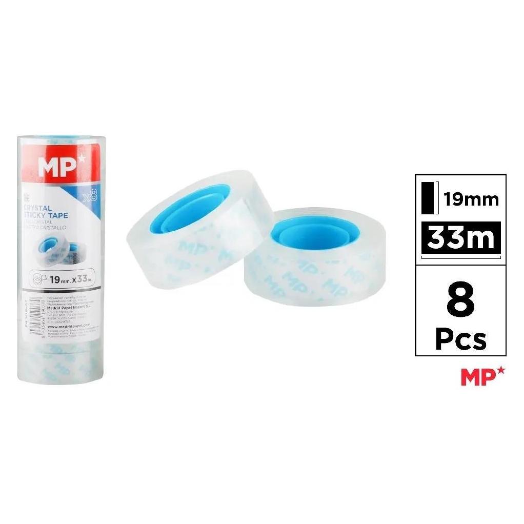 Main paper Selbstklebendes Klebeband, transparent, 19mmx33m (8 Stück) (19 mm) (57527934)