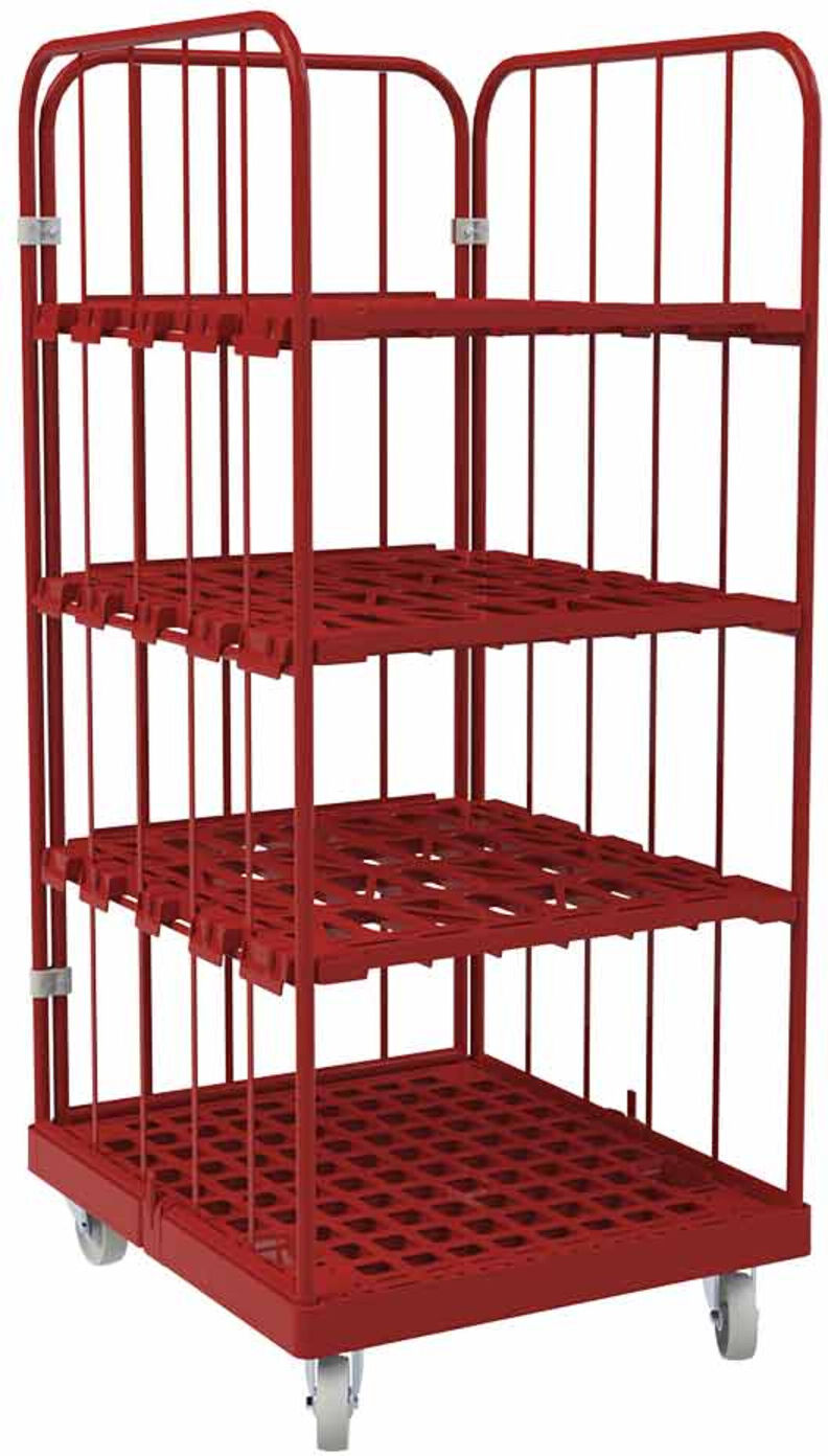 HMH rolltainer® 1450 KU 724 x 815 mm 3-seitig rot ; E. S. B. (KB3A300014503000S02101)