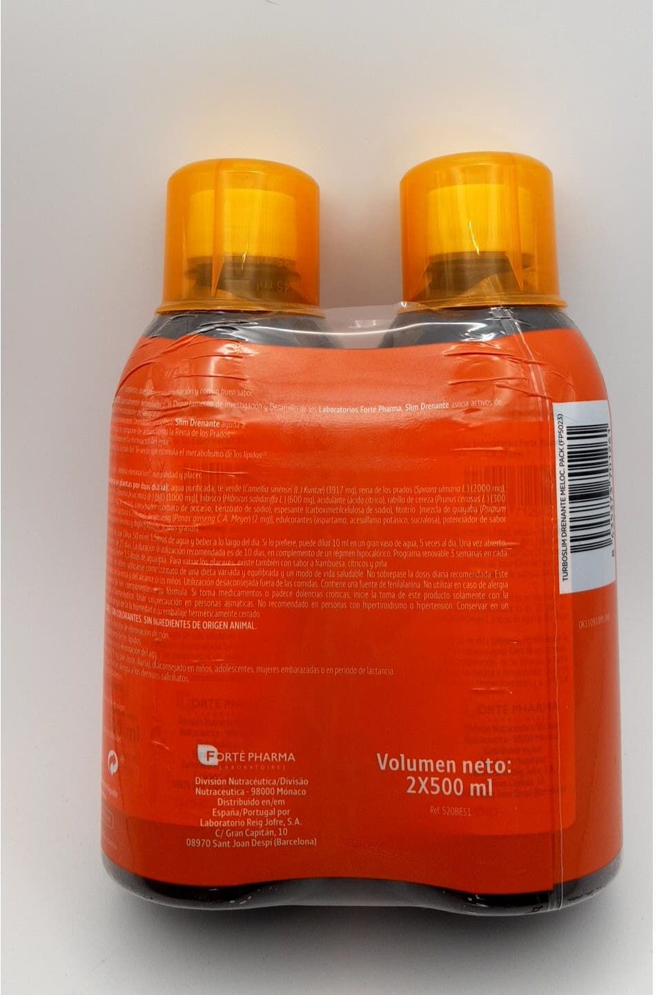 Forte Pharma Forté Pharma Turboslim Drenante Melocotón 2x500ml