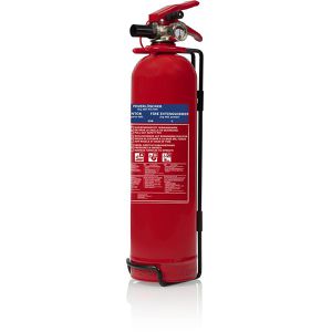 Smartwares Feuerlöscher FEX-18110, 1 kg, Pulverlöscher, 8A, 55B, C, Manometer, frostsicher