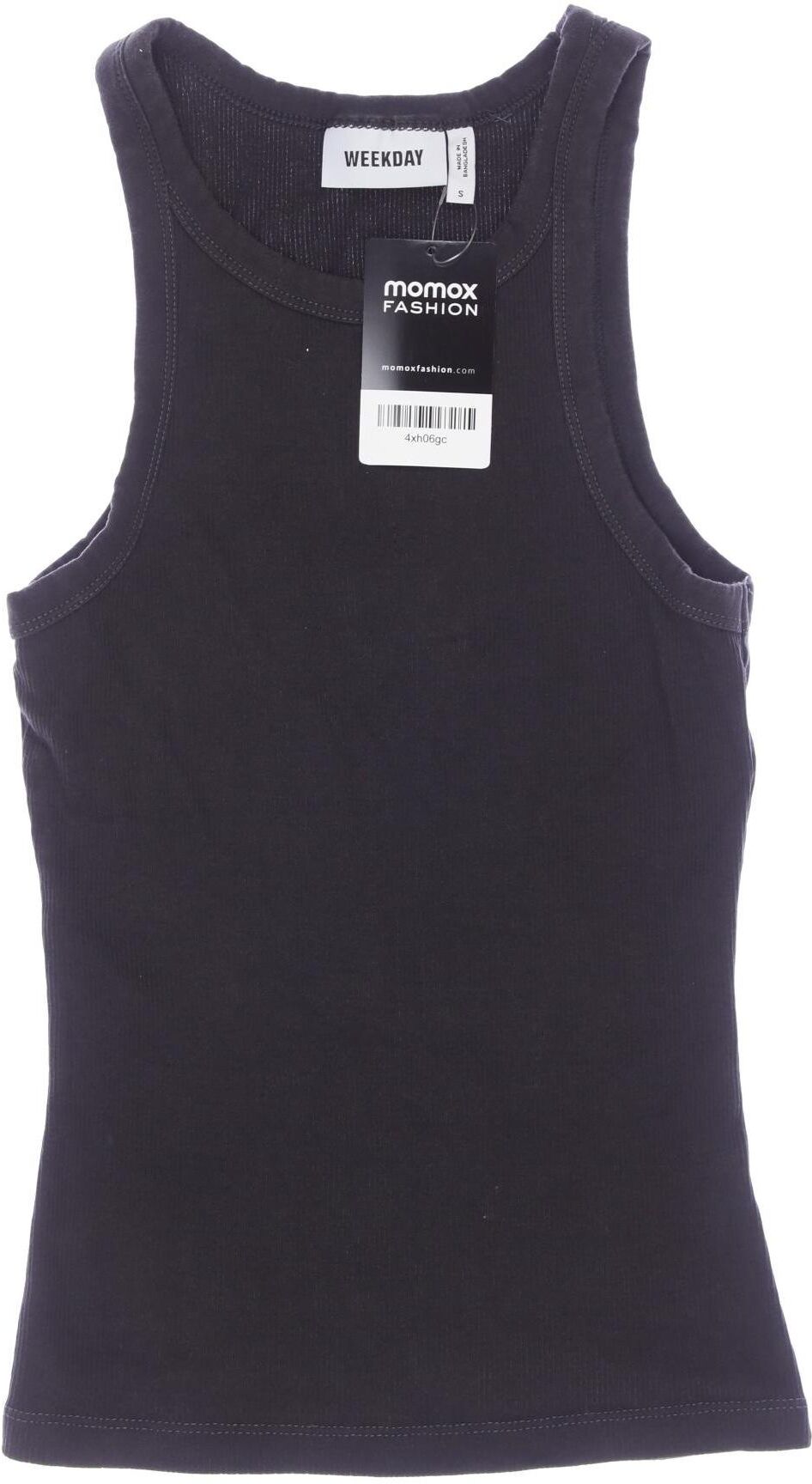 Weekday Damen Top, Grau, Gr. S, kein / Etikett - Second Hand