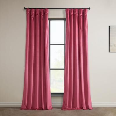 Exclusive Fabrics Heritage Plush Velvet Room Darkening Curtains (1 Panel) Luxury Velvet Curtains