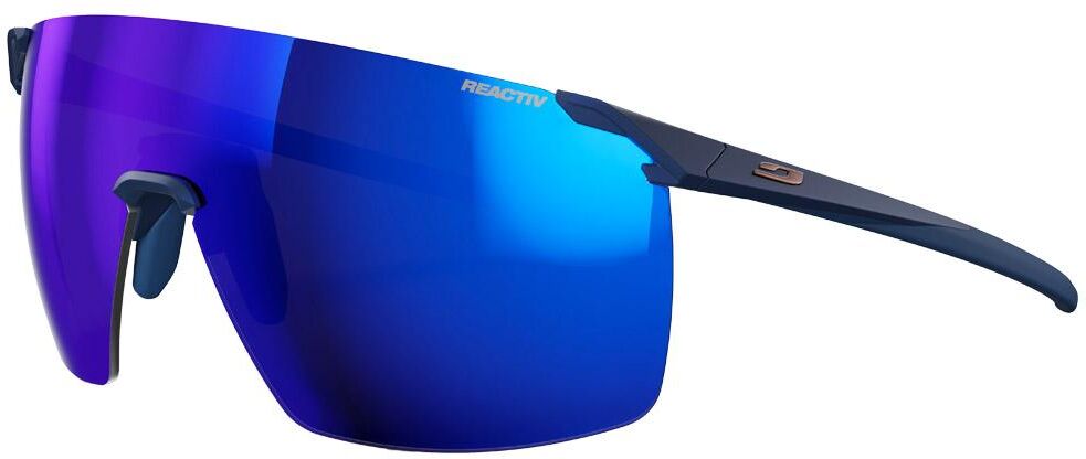 Julbo  - Faster L Mat Bleu Foncé Laiton Reactiv 1-3 High Contrast - Lunettes de soleil