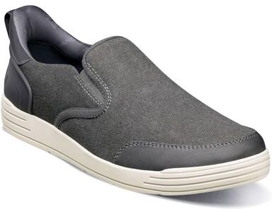 Nunn Bush EZ HF KORE City Walk Canvas - Mens 13 Grey Slip On Medium
