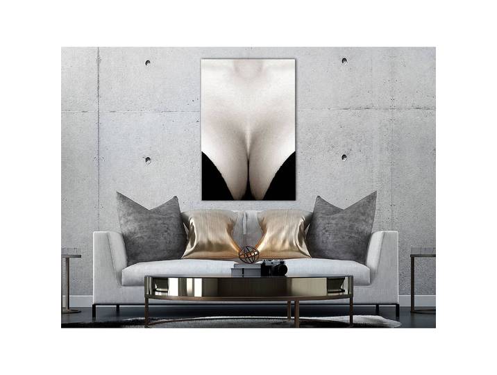 Tableau déco Cleavage Lin Marron 40 x 60cm