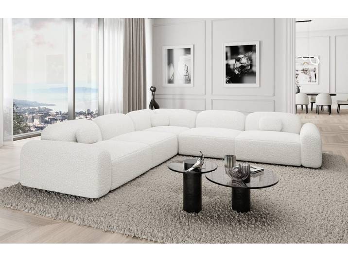Ecksofa Barcelona L-Form aus Stoff